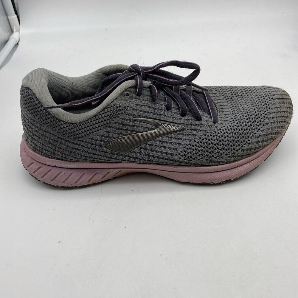 Brooks Shoes Revel 3 Womens 9 Gray Pink Running Athletic Sneakers Gym Walking - Picture 11 of 16